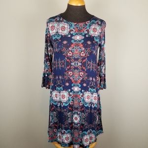 NWT: Hourglass Lilly boho stretchy dress, S / XS